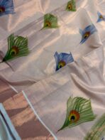 Hand-painted kasav tissue silk - SY103 - Image 3