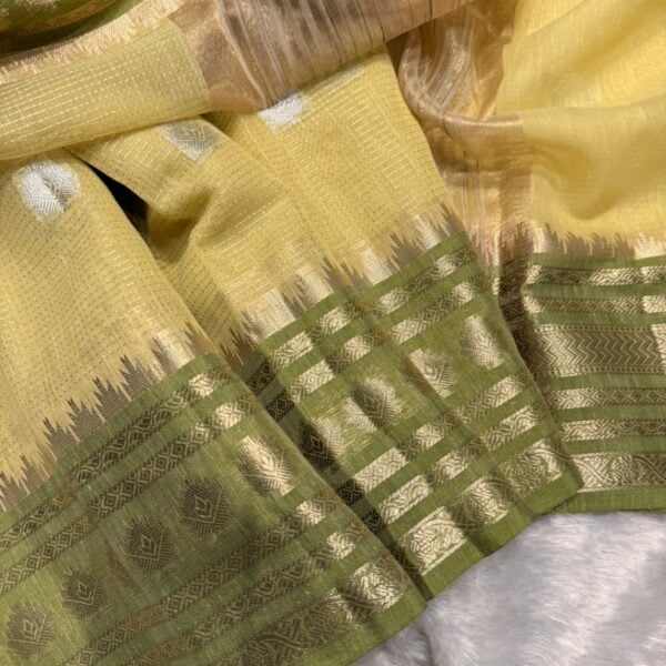 Swapnam (Silk cotton) - Lemon yellow
