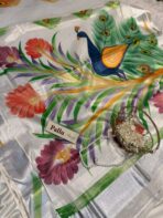 Hand-painted kasav tissue silk - SY102 - Image 4