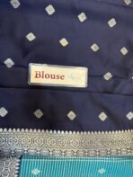 Sundhari (Semi silk) - Teal - Image 6