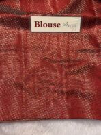 Athmika (Raw tissue silk) - Burnt Orange - Image 7