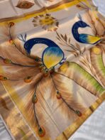 Hand-painted kasav tissue silk - SY104 - Image 3