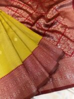 Sundhari (Semi silk) - Lime green - Image 2