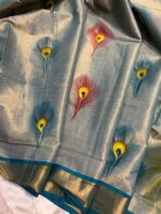 Hand-painted kasav tissue silk - SY109 - Image 2