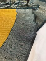 Sundhari (Semi silk) - Mango Yellow - Image 4