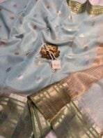 Swapnam (Silk cotton) - Aqua blue