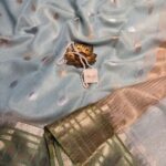 Swapnam (Silk cotton) - Aqua blue