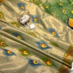 Hand-painted kasav tissue silk - SY106