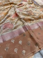 Meher (Banaras soft silk) - Amber rose - Image 2