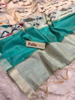Warli whisperers (Cotton) - Sea Green - Image 4