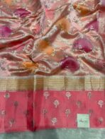 Meher (Banaras soft silk) - Candy pink - Image 3
