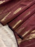 Athmika (Raw tissue silk) - Kaapi brown - Image 4