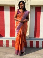 Sundhari (Semi silk) - Orange