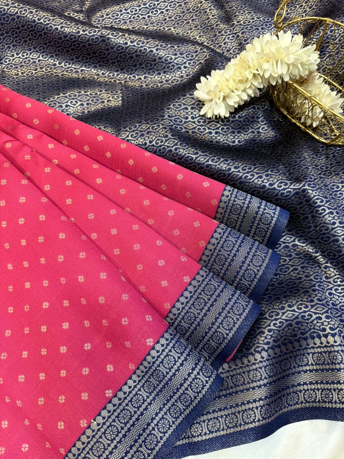 699cef18-4641-4d86-a064-7250fb4bec5a Sivakami (Semi silk) - Hot pink - Image 1