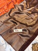 Manjari (Semi silk) - Rust Orange - Image 5