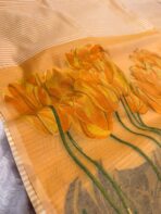 Hello Spring ( Muga cotton) - Yellow - Image 3