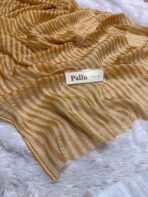 Sunlit stripes (Shimmer georgette) - Gold - Image 4