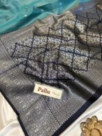 Sundhari (Semi silk) - Teal - Image 5