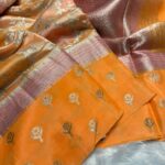 Meher (Banaras soft silk) - Marigold