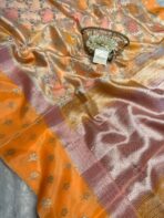 Meher (Banaras soft silk) - Marigold - Image 4