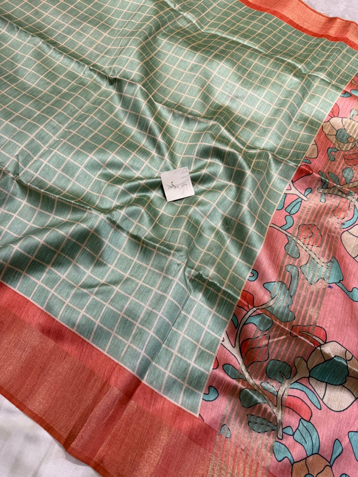 7af2a2a5-95d4-498f-b6f9-bccb3070474e Semi Tussar silk - SY007 - Image 1