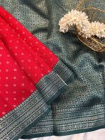 Sivakami (Semi silk) - Vermilion red