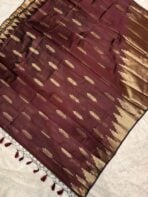 Athmika (Raw tissue silk) - Kaapi brown - Image 2