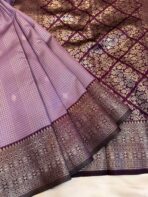 Sundhari (Semi silk) - Lavender