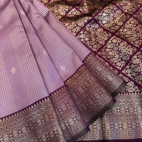 Sundhari (Semi silk) - Lavender