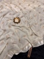 Aandal (Viscose dola silk) - Ivory - Image 3