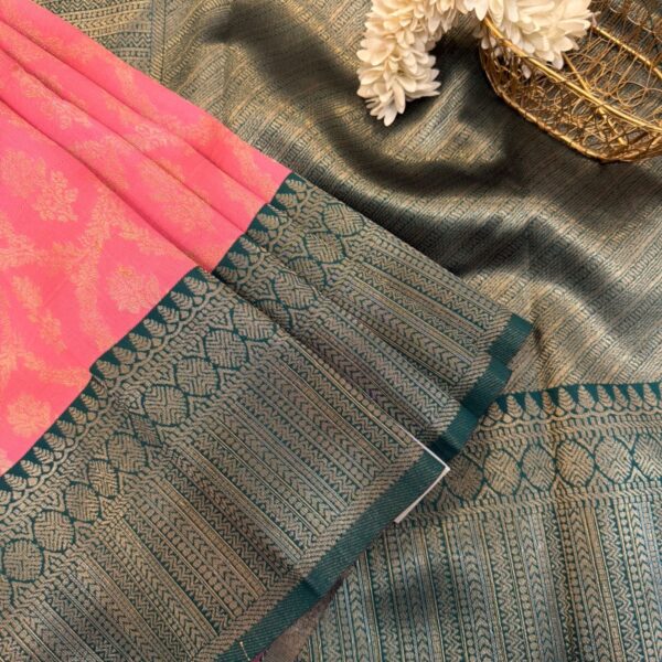 Manjari (Semi silk) - Rose Pink