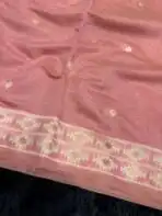 Pallavi (Muga - Jamdani) - Peach - Image 3