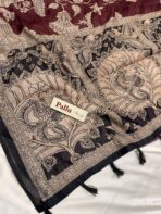 Vinmaya (Chanderi cotton) - Maroon - Image 3