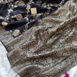 Sindhooram (Viscose Raw silk) - Navy