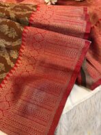Manjari (Semi silk) - Burnt coffee brown - Image 4