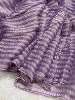 Sunlit stripes (Shimmer georgette) - Lilac - Image 2