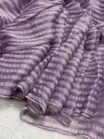 Sunlit stripes (Shimmer georgette) - Lilac - Image 2