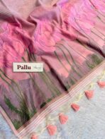 Hello Spring ( Muga cotton) - Baby pink - Image 4