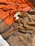 Manjari (Semi silk) - Rust Orange - Image 2