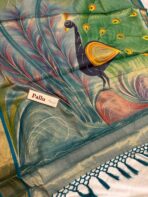 Hand-painted kasav tissue silk - SY109 - Image 3