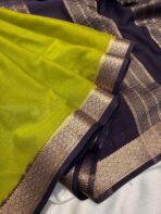 Mangala Varnam (Mysore crepe silk) - Parrot green