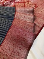 Sundhari (Semi silk) - Navy blue - Image 4