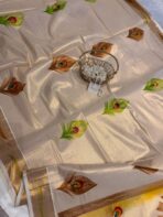 Hand-painted kasav tissue silk - SY104 - Image 2