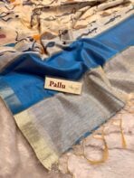 Warli whisperers (Cotton) - Royal blue - Image 4