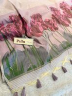 Hello Spring ( Muga cotton) - Cream white - Image 4