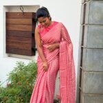 Sunlit stripes (Shimmer georgette) - Dusty rose