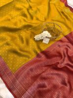 Sivakami (Semi silk) - Golden mustard - Image 2