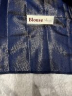 Athmika (Raw tissue silk) - Navy blue - Image 6