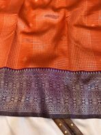 Sundhari (Semi silk) - Orange - Image 2