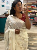 Aandal (Viscose dola silk) - Ivory